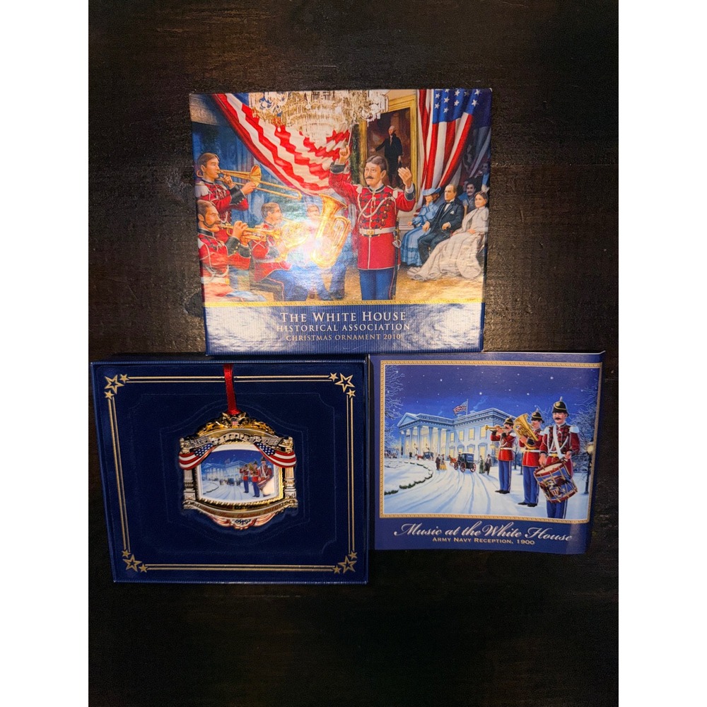 White‎ House Historical Association 2010 Christmas Ornament Army Navy Reception